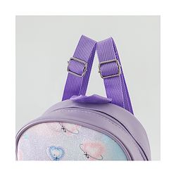 Babyhug Fashion Backpacks With Labubu Doll Applique - Beige