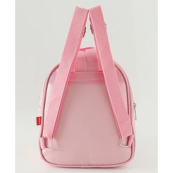 Babyhug Fashion Backpacks With Rainbow Applique - Pink