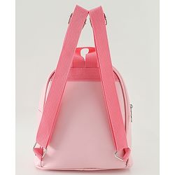 Babyhug Free Size Fashion Sequined Backpack with Bow, Carrot and Rabbit applique - Blue