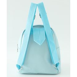 Babyhug Free Size Fashion Sequined Backpack with Bow, Carrot and Rabbit applique - Blue