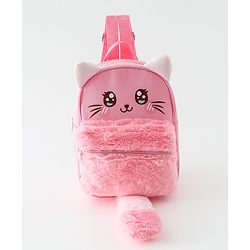 Babyhug Free Size Fashion Backpacks Kitty design - Pink
