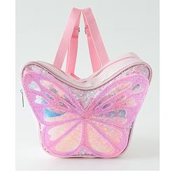 Babyhug Free Size Fashion Backpacks Butterfly design - Pink