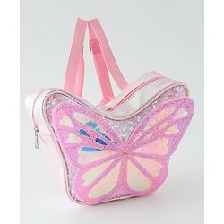 Babyhug Free Size Fashion Backpacks Butterfly design - Pink