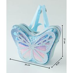 Babyhug Free Size Fashion Backpacks Butterfly design - Pink