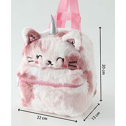 Babyhug Free Size Fashion Backpacks Kitty design - Multicolor
