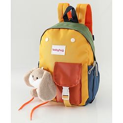 Babyhug Fashion Backpacks With Rabbit Applique - Yellow