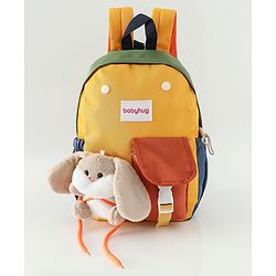 Babyhug Fashion Backpacks With Rabbit Applique - Yellow