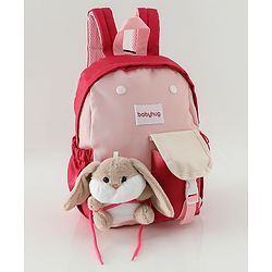 Babyhug Fashion Backpacks With Rabbit Applique - Yellow