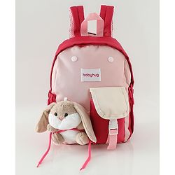 Babyhug Fashion Backpacks With Rabbit Applique - Yellow