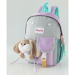 Babyhug Fashion Backpacks With Rabbit Applique - Yellow