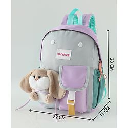 Babyhug Fashion Backpacks With Rabbit Applique - Yellow