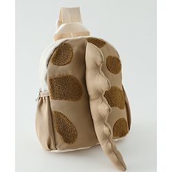 Babyhug Free Size Applique Dragon tailed Backpacks - Brown