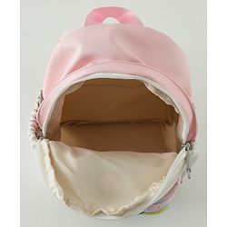 Babyhug Fashion Backpacks With Floral Applique - Pink