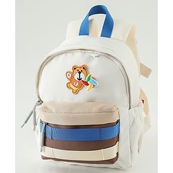 Babyhug Fashion Backpacks With Floral Applique - Pink