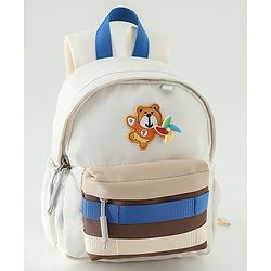 Babyhug Fashion Backpacks With Floral Applique - Pink