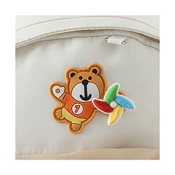 Babyhug Fashion Backpacks With Floral Applique - Pink