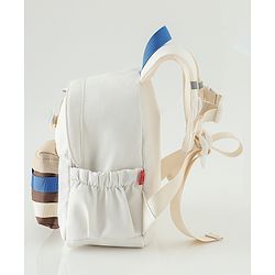 Babyhug Fashion Backpacks With Floral Applique - Pink