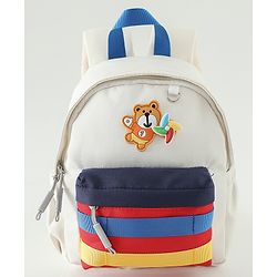 Babyhug Fashion Backpacks With Floral Applique - Pink