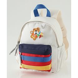Babyhug Fashion Backpacks With Floral Applique - Pink