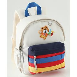 Babyhug Fashion Backpacks With Floral Applique - Pink