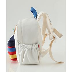 Babyhug Fashion Backpacks With Floral Applique - Pink