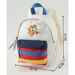 Babyhug Fashion Backpacks With Floral Applique - Pink