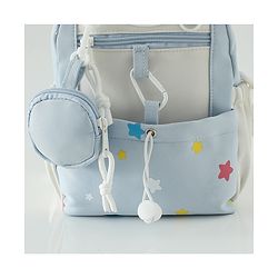 Babyhug Free Size Fashion Backpacks with small pouch - Blue