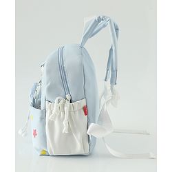 Babyhug Free Size Fashion Backpacks with small pouch - Blue