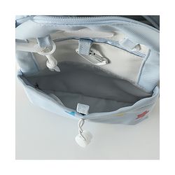 Babyhug Free Size Fashion Backpacks with small pouch - Blue