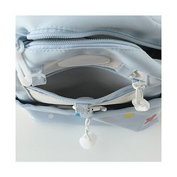 Babyhug Free Size Fashion Backpacks with small pouch - Blue