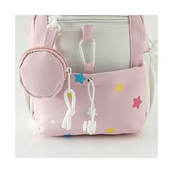 Babyhug Free Size Fashion Backpacks with small pouch - Blue
