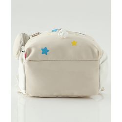 Babyhug Free Size Fashion Backpacks with small pouch - Blue