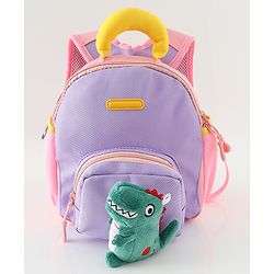 Babyhug Free Size Fashion Backpacks with Dragon Applique - Purple