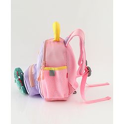 Babyhug Free Size Fashion Backpacks with Dragon Applique - Purple