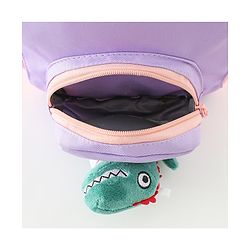 Babyhug Free Size Fashion Backpacks with Dragon Applique - Purple