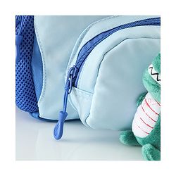 Babyhug Free Size Fashion Backpacks with Dragon Applique - Blue