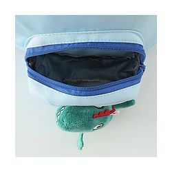 Babyhug Free Size Fashion Backpacks with Dragon Applique - Blue