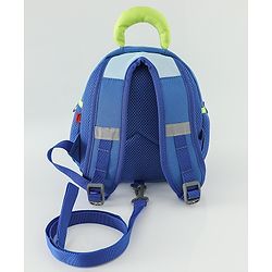 Babyhug Free Size Fashion Backpacks with Dragon Applique - Blue