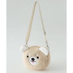 Babyhug Free Size Brown Beary Sling Bag Unisex - Brown