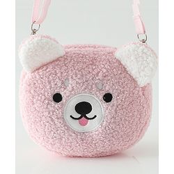 Babyhug Free Size Brown Beary Sling Bag Unisex - Brown