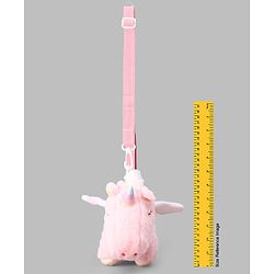 Babyhug Free Size Stylish Sling Bag for Girls with Adjustable Shoulder Strap in Unicorn Shape - Pink