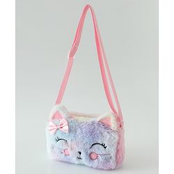 Babyhug Free Size Pink Kitten Sling Bag - Multicolor