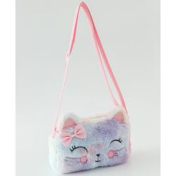 Babyhug Free Size Pink Kitten Sling Bag - Multicolor