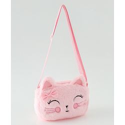Babyhug Free Size Pink Kitten Sling Bag - Multicolor