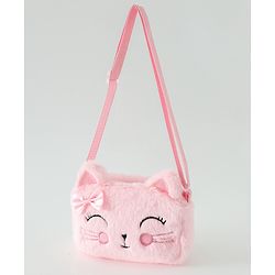 Babyhug Free Size Pink Kitten Sling Bag - Multicolor