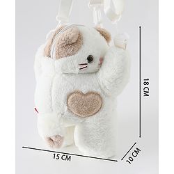 Babyhug Kitty Design Sling Bag Free Size -White