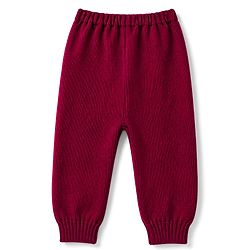Babyhug Sweater Knitted Full Length Solid ColorPant - Maroon