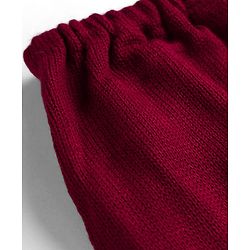 Babyhug Sweater Knitted Full Length Solid ColorPant - Maroon