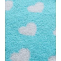Babyhug Knit Full Sleeves Pullover with Heart Design - Sky Blue