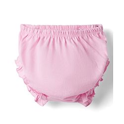 Babyhug Single Jersey Knit Half Sleeves Star Printed Frock With Bloomer - Pink
